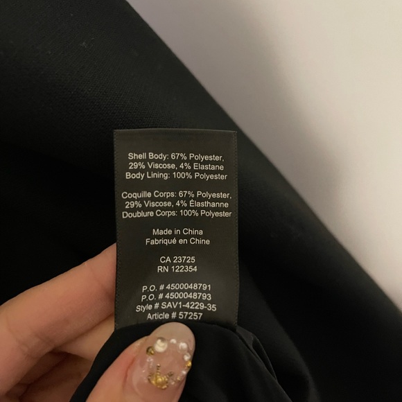 Babaton black open front blazer - Picture 8 of 8